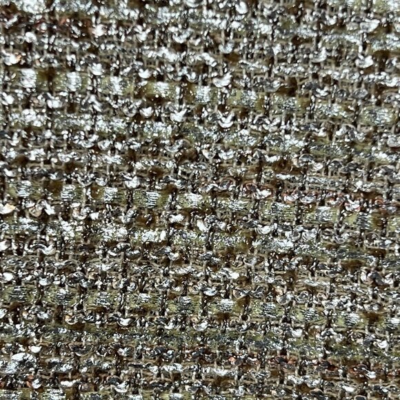 Carmen Marc Valvo Metallic Gold Shift Dress Size 8 Beaded Empire Waist Goddess - Picture 6 of 12